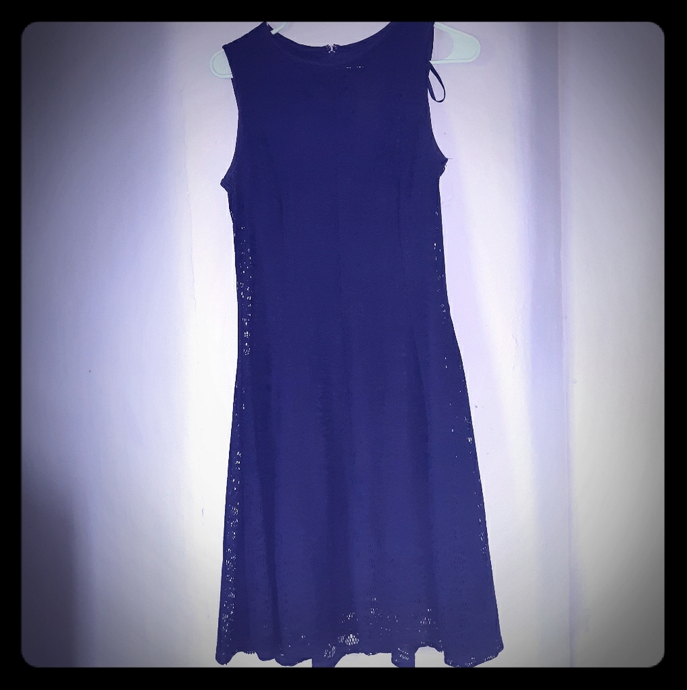 Navy lace dress
